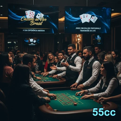 Ilustração de Experimente o aplicativo 55cc: Cassino Móvel Seguro
