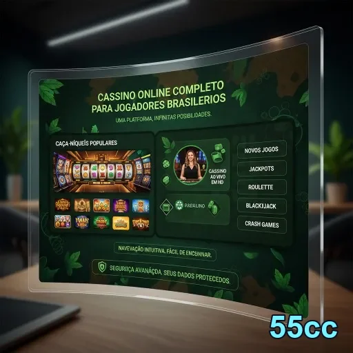 Ilustração de Experimente o aplicativo 55cc: Cassino Móvel Seguro