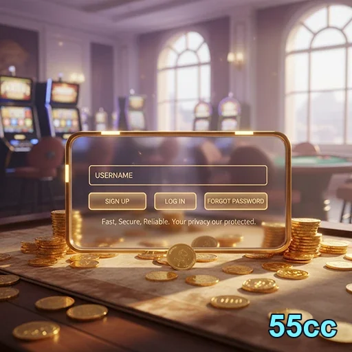Ilustração de Explore o mundo de slots e serviços VIP na 55cc